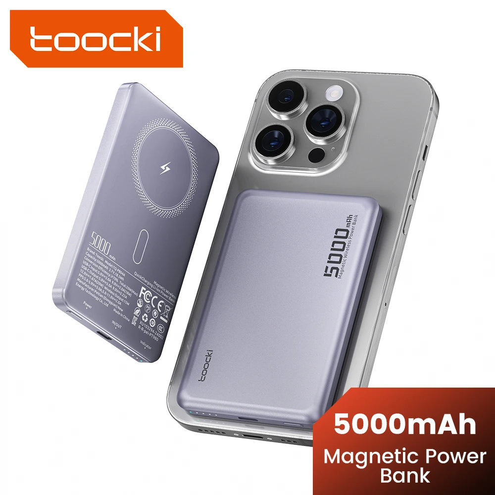 Ultra-Slim 10,000mAh Magnetic Power Bank