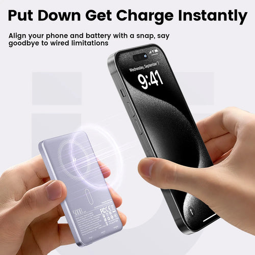 Ultra-Slim 10,000mAh Magnetic Power Bank