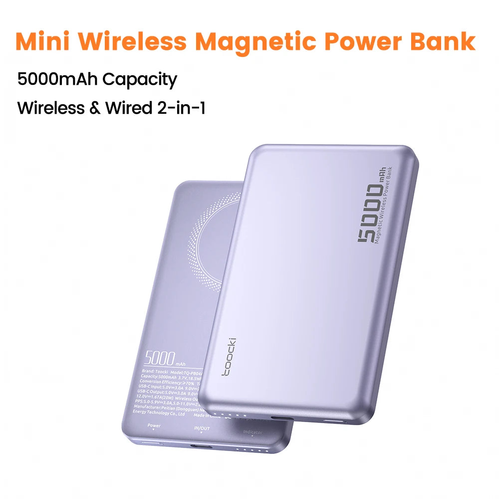 Ultra-Slim 10,000mAh Magnetic Power Bank