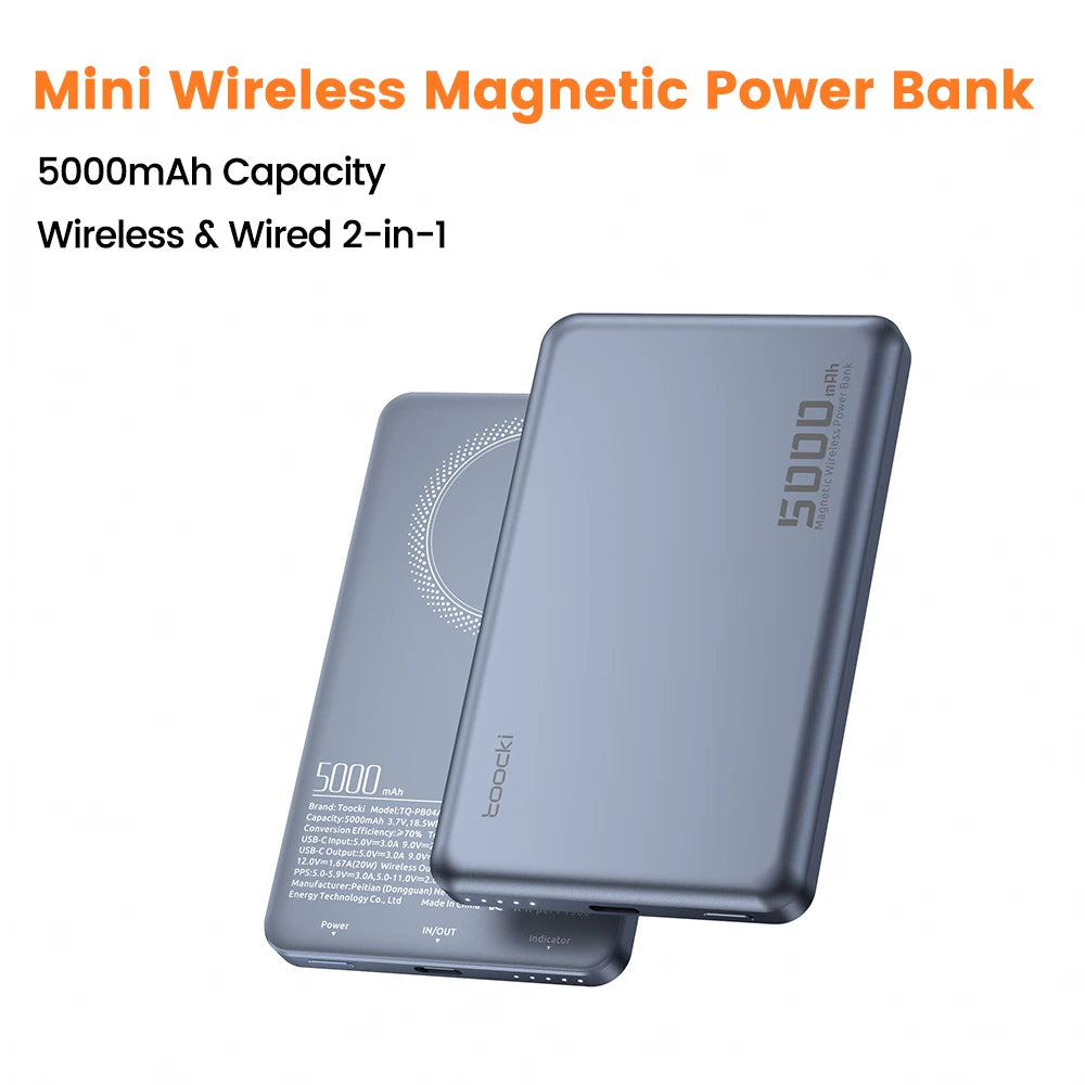 Ultra-Slim 10,000mAh Magnetic Power Bank