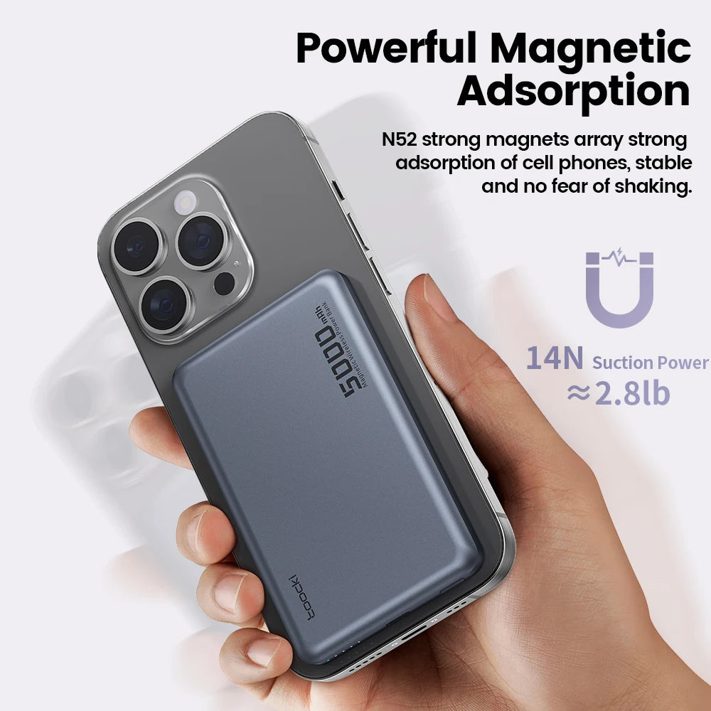 Ultra-Slim 10,000mAh Magnetic Power Bank