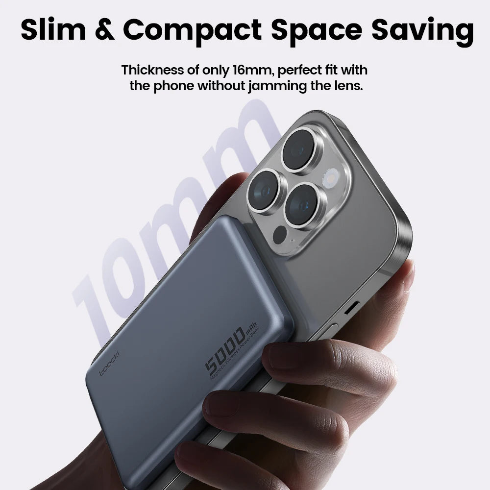 Ultra-Slim 10,000mAh Magnetic Power Bank